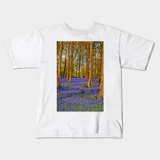 Bluebell Woods Greys Court Oxfordshire England Kids T-Shirt